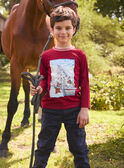 Burgundy TEE SHIRT LS LARENAGE / 24H3PGR2TML501