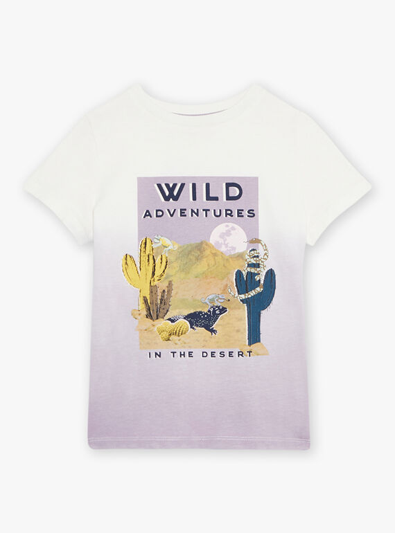 Tie and dye T-shirt with desert patterns FLAMIAGE / 23E3PGO2TMC001