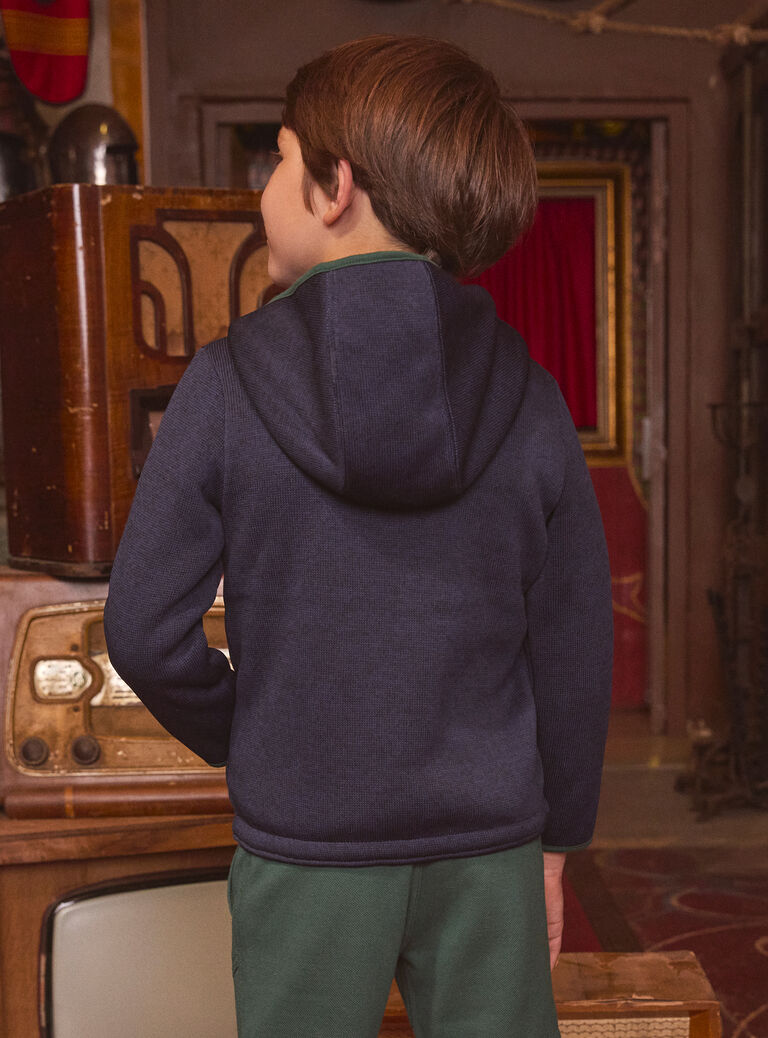 Navy KIDS CARDIGAN LYPOAGE / 24H3PGO1GIL070