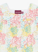 Baby Girl Floral Print Cotton Sateen Blouse CASABRINA / 22E1BFN1CHE811