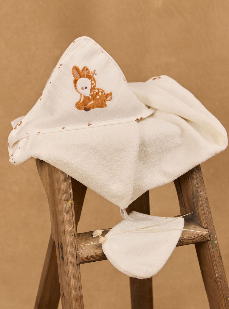 Off white HOODED BATH TOWEL - (BATH) MITT NOVICA / 25H0AM21POI001
