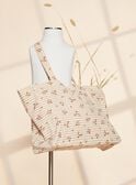 Mustard stripes and flowers tote bag TOTE BAG AOP T2 / 22H4PFD2BES001