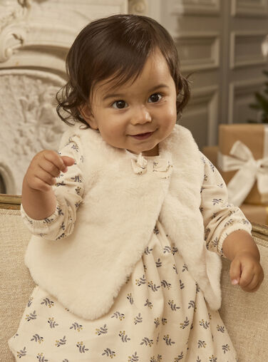 Ivory CARDIGAN WHITHOUT SLEEVES LATIFENE / 24H1BFT1CSM005