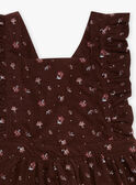 Chocolate velvet apron dress GUGUETTE / 23H2PFH1CHS815
