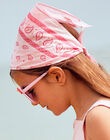 Pink poplin bandana child girl CRABAETTE / 22E4PFN1ECHD315
