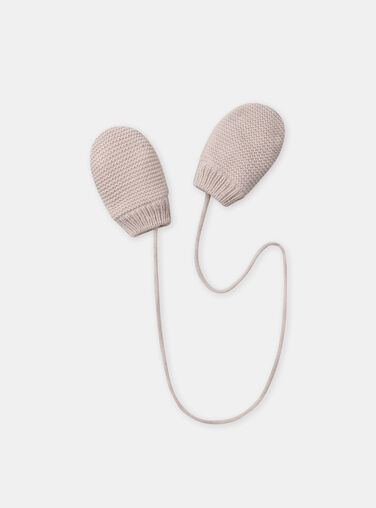 Light beige GLOVES & MITTENS NIOMBELINE / 25H4BFF2GAN808