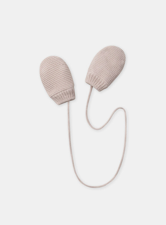 Light beige GLOVES & MITTENS NIOMBELINE / 25H4BFF2GAN808