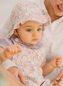 White poplin hat with flower print FODELA / 23E0AFT1CHA000