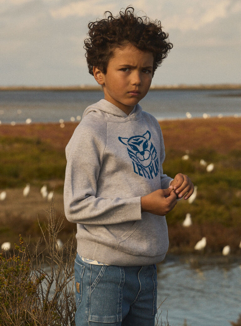 Heather grey PULLOVER MEBOSSAGE / 25E3PG81PUL943