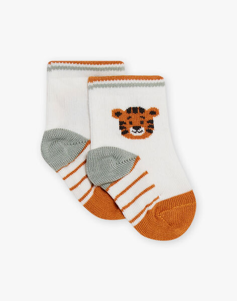Baby boy jacquard socks with jungle animals CAKRIS / 22E4BG92SOQ001