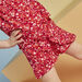 Fuchsia shorts with flower print child girl