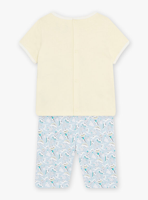 baby boy yellow pajamas CEIZAAC / 22E5BG51PYJ104