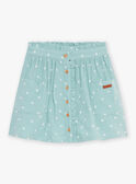 Short sage skirt in cotton gauze with floral print GAJUPETTE / 23H2PF71JUPG610