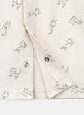 Long-sleeved animal print polo shirt KAGLEN / 24E1BGC1POL114