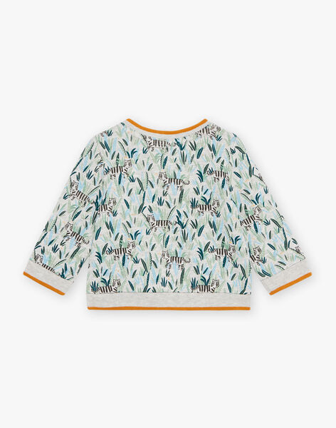 Baby boy's MIGNON foliage print sweatshirt CAKIRON / 22E1BG91SWE009