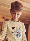 Ivory TEE SHIRT LS NLUBIOMAGE / 25H3PGX1TML005