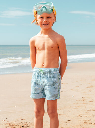 Greyish blue SWIMSUIT MRUPALMAGE / 25E4PGC9MAI205