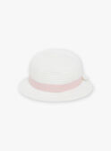 Ivory straw hat with bow FAFELICE / 23E4BFI2CHA005