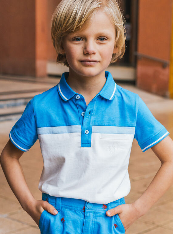 Blue POLO SHIRT MLUCAGE / 25E3PGQ1POL701