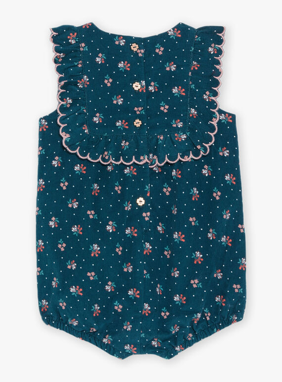 Corduroy floral print romper DATAHIS / 22H1BFZ1BARG633