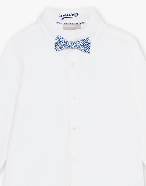 Child boy's bow tie and white shirt CIMOLAGE / 22E3PGH3CHM000