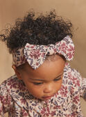 Beige headband with floral print GAKARINE / 23H4BFH1BAN080