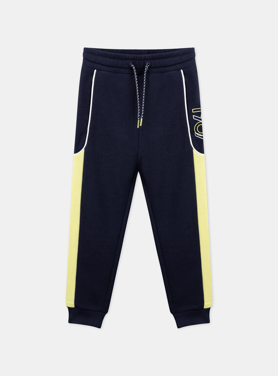 Navy blue jogging pants with a 1987 print KRIJOGAGE 1 / 24E3PGB1JGB705