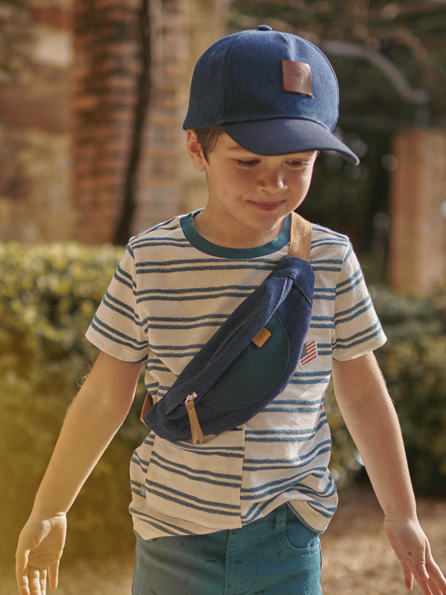 Denim fanny pack child boy Boy Sergent Major