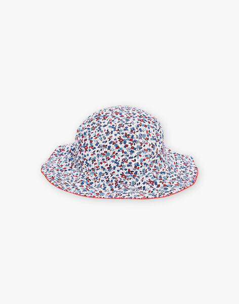 Child girl's floral print UV hat CLIGAETTE / 22E4PFO1CHA001