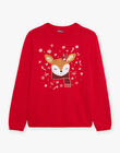 Christmas sweater knitted with deer DOUPULEF / 22H2FF91PUL050