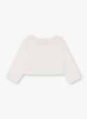 Girl's ecru vest TAYEPETTE / 20E2PFZ1CAR001