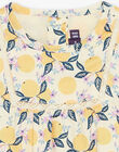 Vanilla satin blouse with fruit print FAPENNY / 23E1BFO1CHE114