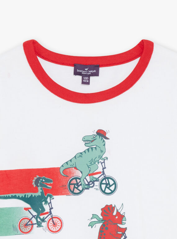 T-shirt with dinosaurs on bikes FEMIAGE / 23E3PGB1TMC001
