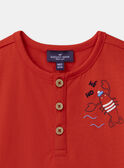 Red TEE SHIRT SS MAVASCO / 25E1BGQ1TMC050