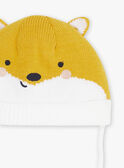 White and honey knit cap GICOCO / 23H4BG53BON107
