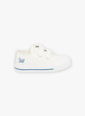 White sneakers with plane embroidery FEBASKAGE / 23N10PG21D16000