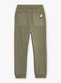 Khaki plain fleece jogging suit FIBOTAGE / 23E3PGD1CFP628