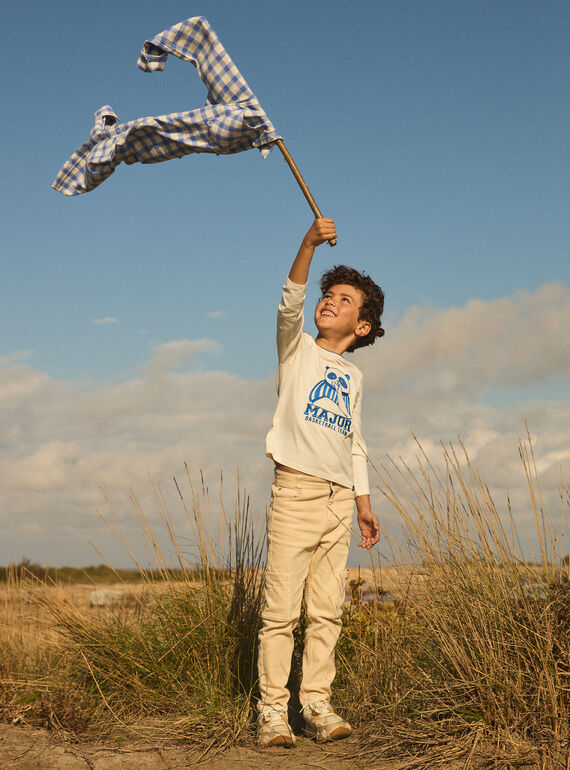 Light beige PANTS MEDIAGE / 25E3PG81PAN806