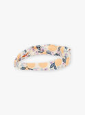 Headband with clementine print and knotted effect FAMIETTE / 23E4PFW6TET114