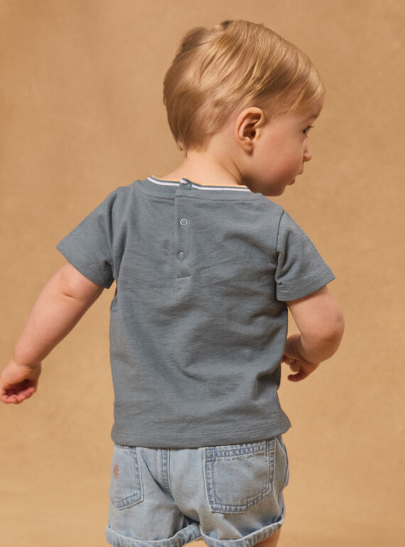 Greyish blue TEE SHIRT MARIN / 25E1BGP1TEE205