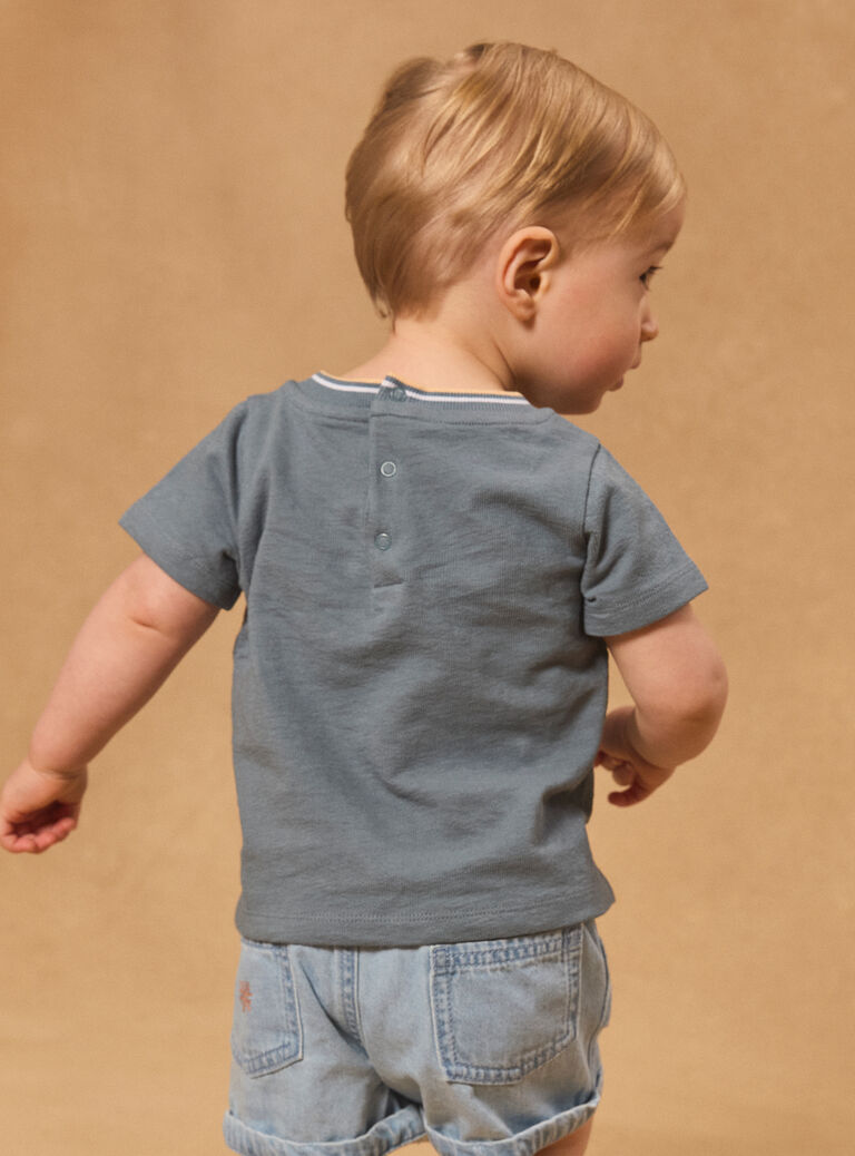 Greyish blue TEE SHIRT Greyish blue TEE SHIRT MARIN / 25E1BGP1TEE205