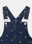 Dark denim JUMPER DRESS MESUBLETTE / 25E2PF81CHSK005