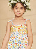 Ecru smock dress with floral print KRUDETTE 2 / 24E2PFK7RBS001