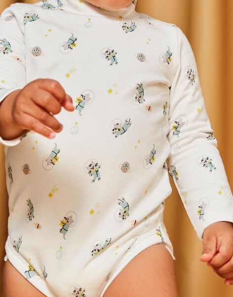 Long sleeve bodysuit with cat print DAUNLEY / 22H1BGZ1BOD001
