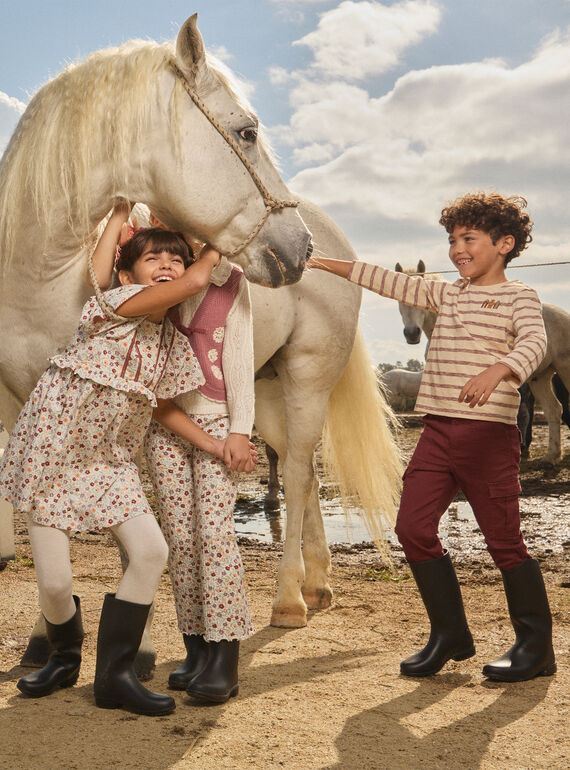 Vanilla TEE SHIRT LS MACRAGE / 25E3PG72TML114