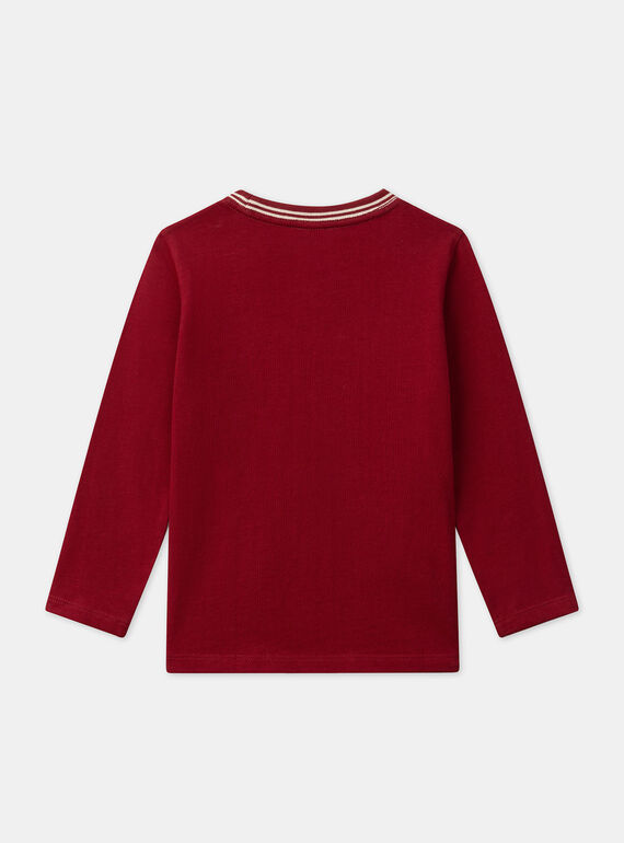 Burgundy TEE SHIRT LS LARENAGE / 24H3PGR2TML501