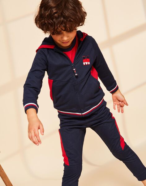 Navy embroidery hoodie M FRIBORAGE / 23E3PGJ3JGH070