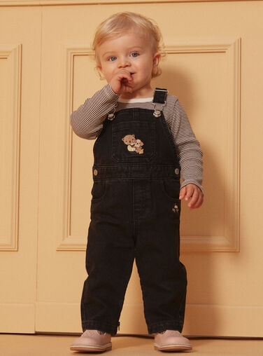 Black denim DUNGAREES Black denim DUNGAREES LAFLAVIEN / 24H1BGK1SALK003