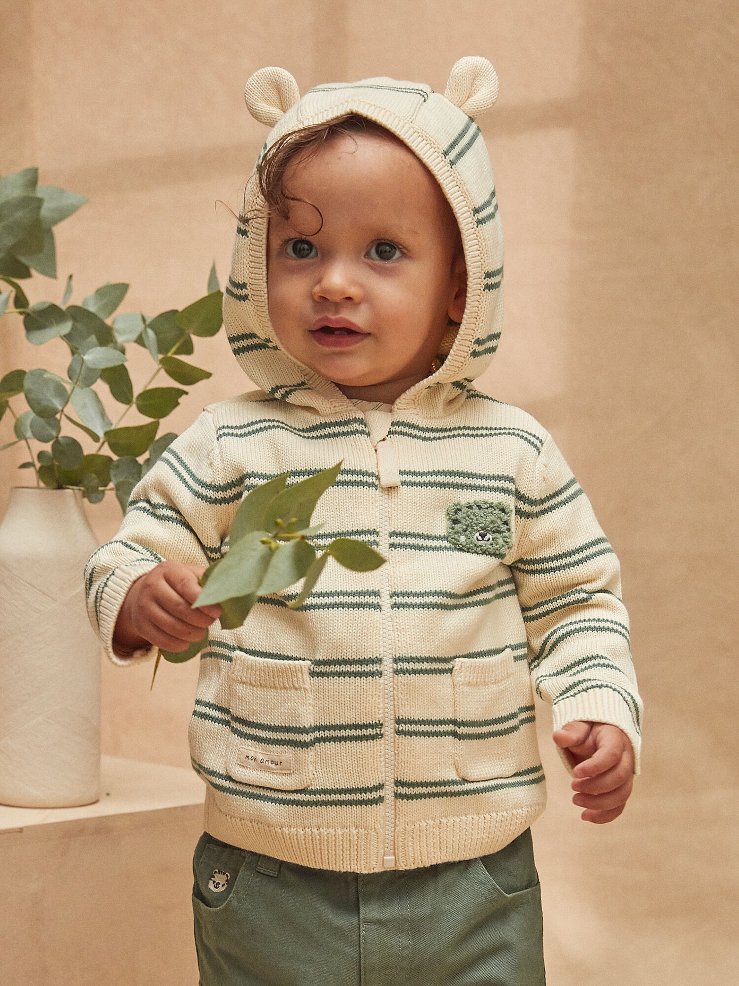 Baby boy zip up sweater discount