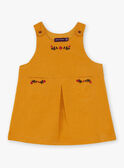 Baby girl saffron yellow dress BAESTELLE / 21H1BF51CHS109